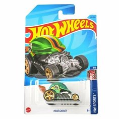 HKK45 Машинка игрушка Hot Wheels металлическая коллекционная Head Gasket зеленый