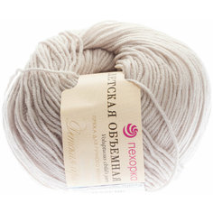 Пряжа Пехорка Детская объёмная жемчуг (181), 100%микрофибра, 200, 50г, 3шт