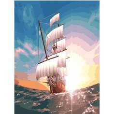 Картина по номерам Рассветные паруса 40х50 см Hobby Home