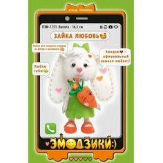 Набор для создания игрушки из фетра+раскраска Зайка Любовь Нет бренда