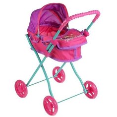 Коляска фееринки мет, 4х14см рез, рем, корз, перен. 66х36х66 Карапуз