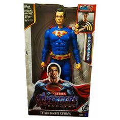 Фигурка супер героя Супермен 30см. со световыми и звуковыми эффектами /Titan Hero series Super Man/Фигурка Мстители Супермен 30см. Dudu&Didi