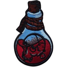 Нашивка на одежду на термоклеевом слое, Стежкофф, "Эликсир бессмертия", 9х5,5 см, 1 штука