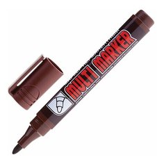 Маркер перманентный CROWN "Multi Marker" коричневый круглый наконечник 3 мм CPM-800 1 шт
