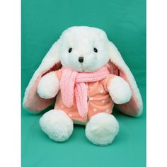 Мягкая игрушка Зайчик в кофточке с шарфиком 30 см. АКИМБО КИТ