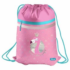 Мешок для обуви Forst "Shiny Flamingo", 1 отделение, 350х460 мм, вентиляционная сеточка, светоотражающий, карман (FT-MS-020302)
