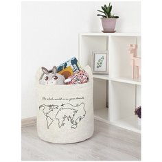 Корзина для игрушек JoyArty "Целый мир в твоих руках" 35x35 см