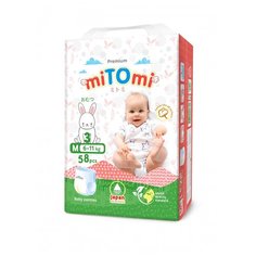 MiTOm iПодгузники-трусики, размер M (6-11 кг), 58 шт.