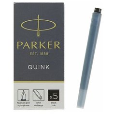 Набор картриджей для перьевой ручки Parker Z11, 5 штук, чёрные чернила