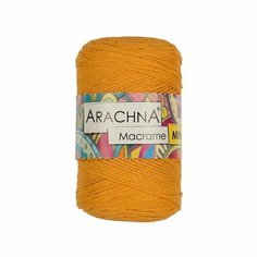 Пряжа ARACHNA Macrame MINI 80% хлопок, 20% полиэстер 4 шт. х 250 г 200 м цв. №20 жёлтый (Macrame MINI-№20 жёлтый)