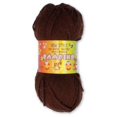 Пряжа Камтекс Бамбино, 35 % мериносовая шерсть, 65 % акрил, 50 г, 150 м, 1 шт., 063 Шоколад