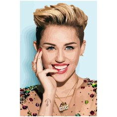 Картина по номерам на холсте Miley Cyrus - 338 40X60