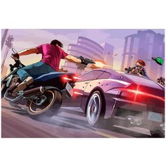 Картина по номерам на холсте GTA 5 - 11 60 x 40