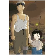 Картина по номерам могила светлячков аниме - 3 40X60