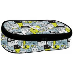 Пенал школьный Seventeen Котомания SKJB-UTX2-301N, с одним отделением на молнии, унисекс,22 х 10 х 5,5 см