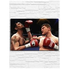 Картина по номерам на холсте игра Fight Night Round 4 (PS, Xbox, PC, Switch) - 11127 Г 60x40
