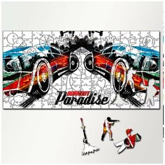 Пазл из дерева с фигурками, 230 деталей, 46х23 см игры Burnout Paradise Remastered - 5359 Puzzle Wood