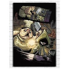 Картина по номерам на холсте игра little nightmares - 9635 В 60x40