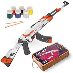 АК-47 Детское деревянное оружие Игрушечный Автомат / Резинкострел Игрушка CS GO для детей Мальчиков Arma Toys