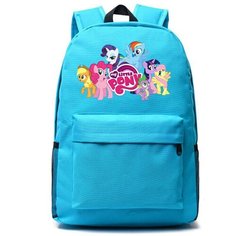Рюкзак Маленькие пони (Little Pony) голубой №2 Noname