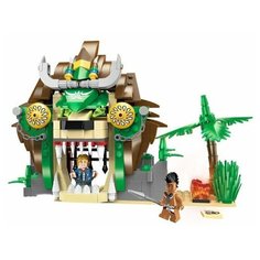 Конструктор для мальчика и девочки / ENLIGHTEN BRICK / серия пираты "Крепость дракона" / 328 детали / Подарок Qman