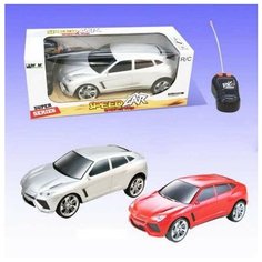 Машинка р у 2CH, световые эффекты, (красный, серебряный) 15,5х10х10 см Junfa Toys