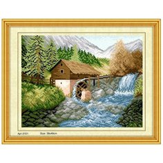 Набор для вышивания "Родной сердцу пейзаж" ВанГогВоМне, 38x48 см