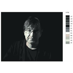 Картина по номерам X-792 "Музыкант Юрий Шевчук" 60х80 Brushes Paints