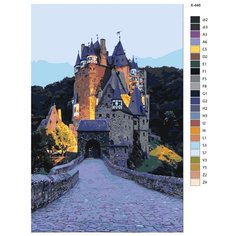 Картина по номерам X-446 "Дворец в лесу" 40x60 Brushes Paints