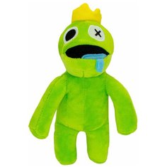 Мягкая игрушка Радужные друзья Rainbow friends Blue зеленый 20см Pixel Crew