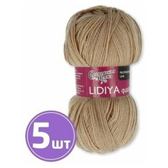 Пряжа Семеновская пряжа Lidiya quatro (17), светло-бежевый 5 шт. по 100 г