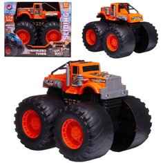 Машинка Джип-внедорожник 4х4, Турбо зверь 1/14 оранжевая, 1 шт. Junfa Toys