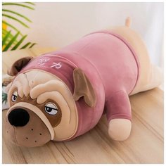 Мягкая игрушка Мопс в капюшоне, собака в костюме 50 см Ir Aysh