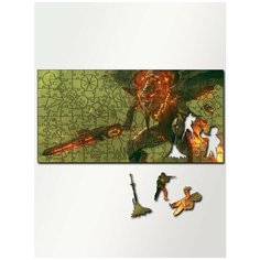 Пазл из дерева с фигурками, 230 деталей, размер 46х23 см игры Halo 4 - 4247 Puzzle Wood
