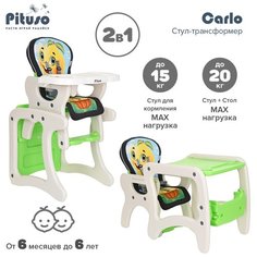 Стульчик-парта Pituso Carlo, лимончик