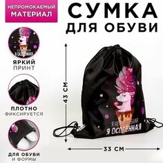 Мешок, сумка для обуви, сменки, сменной Единоро, 33х43х0,5 см Art Fox