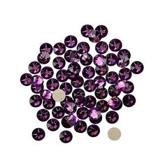 Стразы Сваровски термо Swarovski оригинал SS16(3.8мм) цвет 204 Amethyst горячей фиксации 72шт\уп