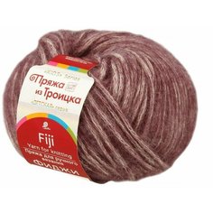 Пряжа "Фиджи" 20% меринос. шерсть, 60% хлопок, 20% акрил 95м/50гр (191 ежевика), 1шт Троицкая камвольная фабрика