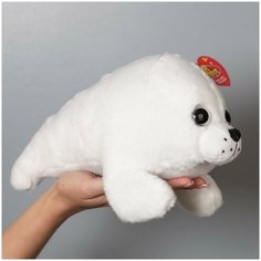 Мягкая игрушка Abtoys В дикой природе. Морской котик белый, 29см M4908