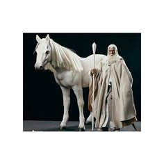 Гендальф белый и Серогрив фигурка 30см, Gandalf the White Shadowfax Lord of the Rings Нет бренда