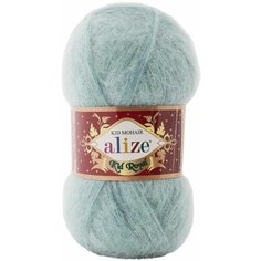 Пряжа Alize Kid Royal (Кид Роял) 463 темный ментол 62% кид мохер, 38% полиамид 50г 500м 5шт
