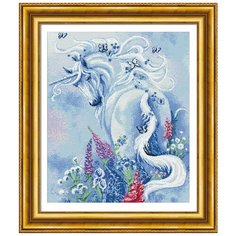 Набор для вышивания крестиком “Сказочный единорог”. 70х60см. Romantic Story