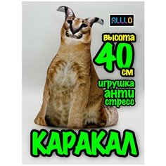 Каракал рыжий кот мем игрушка антистресс мягкая рысь Alllo