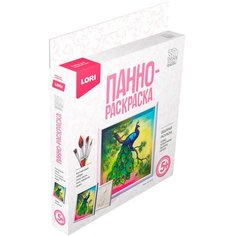 Панно-раскраска Павлин Ирп-021 3D Art набор для творчества LORI
