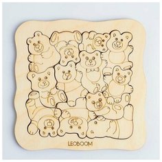 Пазл-раскраска «Мишки - малышки» Smile Decor