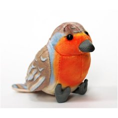 Мягкая игрушка LEOSCO Малиновка 10 см