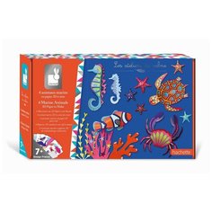 Набор для декорирования стикерами Janod Обитатели морей 3D; серия Hachette