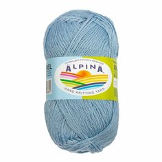 Пряжа ALPINA ARIEL, ALPINA, св. голубой - 10, 98% акрил, 2% пайетки, 5 мотков, 50 г, 150 м.