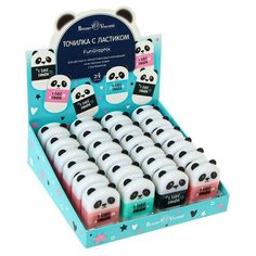 Точилка 1 отверстие с контейнером FunGraphix "Панда", микс Bruno Visconti