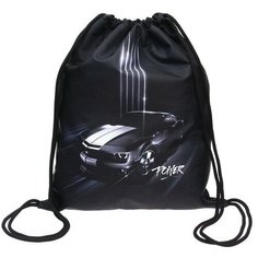 Stavia Мешок для обуви 430 х 340 мм, Stavia (плотность 600D с водоотталкивающей ПУ-пропиткой) "Машина монохром"